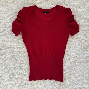 Red short sleeve sweater Juniors size Large